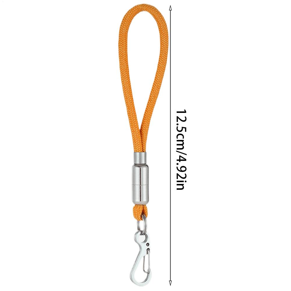 Paracord Lanyard For Keys Heavy Duty Paracord Keychain Clip Badge Holder Buckle Lock Clip Rope Hook 3 Key Rings For Outdoor