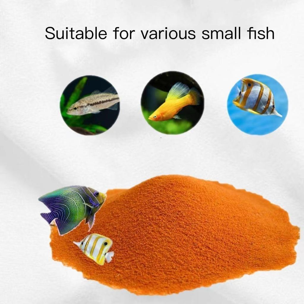 50g Uova di Artemia Salina Decapsulate Non Richiedono Schiusa, Cibo ad Alto Contenuto Proteico per Pesciolini Neonati per Avannotti Appena Schiusi e Guppy Zorilynx