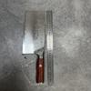 7.7 Inch Slicing Knife Handmade Damascus Steel 10Cr15CoMov Blade Wood Handle Chef Cutting Vegetables Cleaver Meat Kitchen Knives