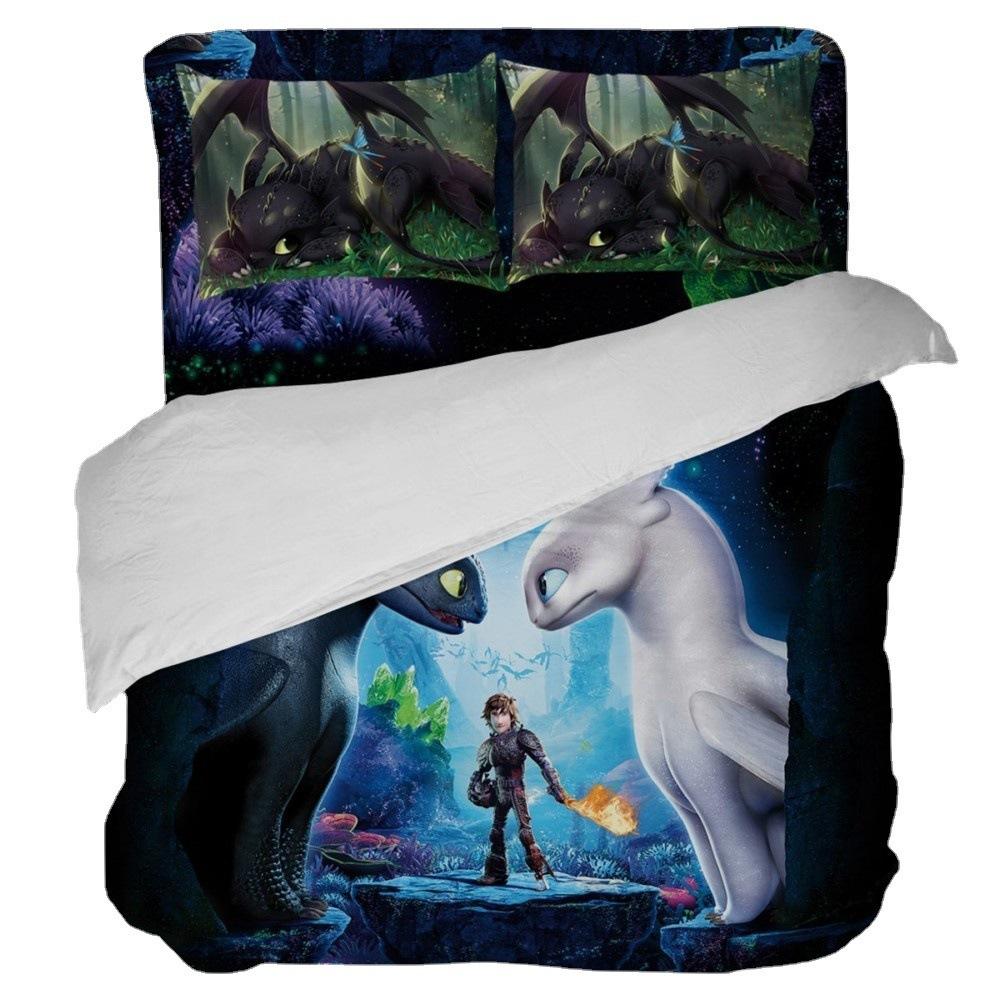 Movie Cartoon Animal 2021 New Three-Piece Quilt Cover