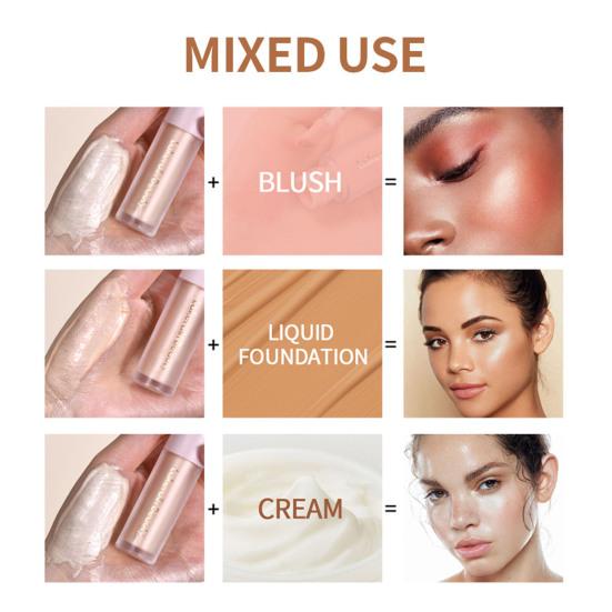 Lasting Three-dimensional Effect Face Brightening Blush Contouring Body High Gloss Liquid Women Supply