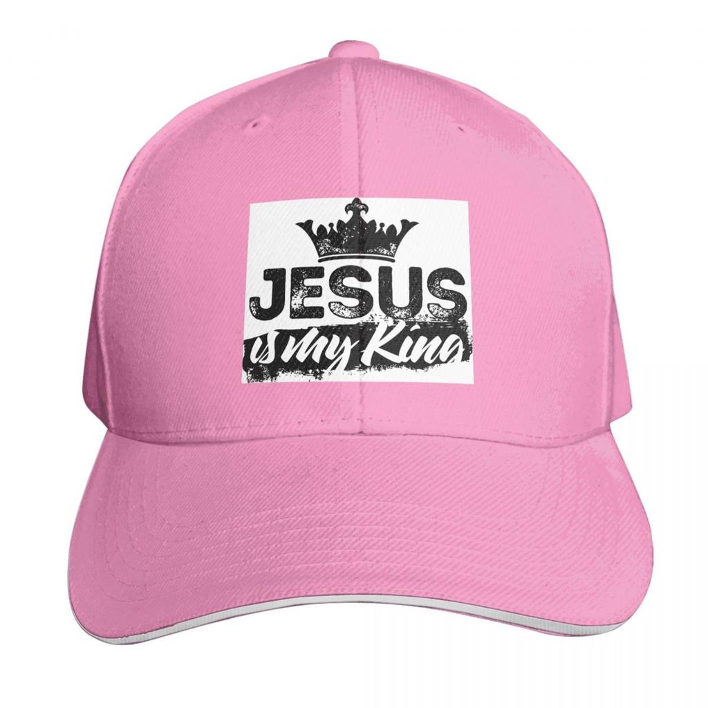 Jesus Is My King Christian Faith Catholic Cap Fashion Casual Baseball Caps Adjustable Hat Hip Hop Summer Unisex Baseball Hats