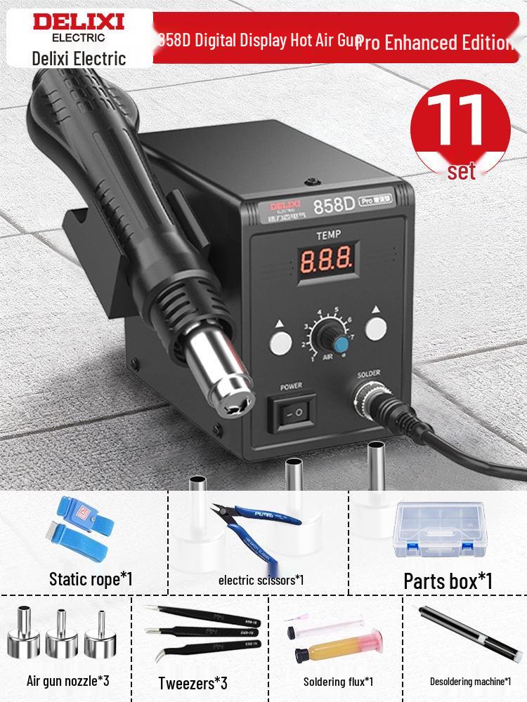 Delixi Electric 3-in-1 Soldering & Desoldering Station for Mobile Phone Repair