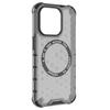 For iPhone 15 Pro Magnetic Case Honeycomb Texture TPU+PC Anti-drop Phone Cover