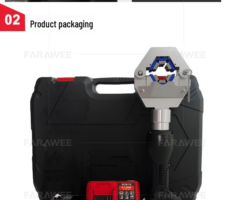 Electric Hydraulic Crimper for Vehicle A/C Hoses, Model OPT-7842