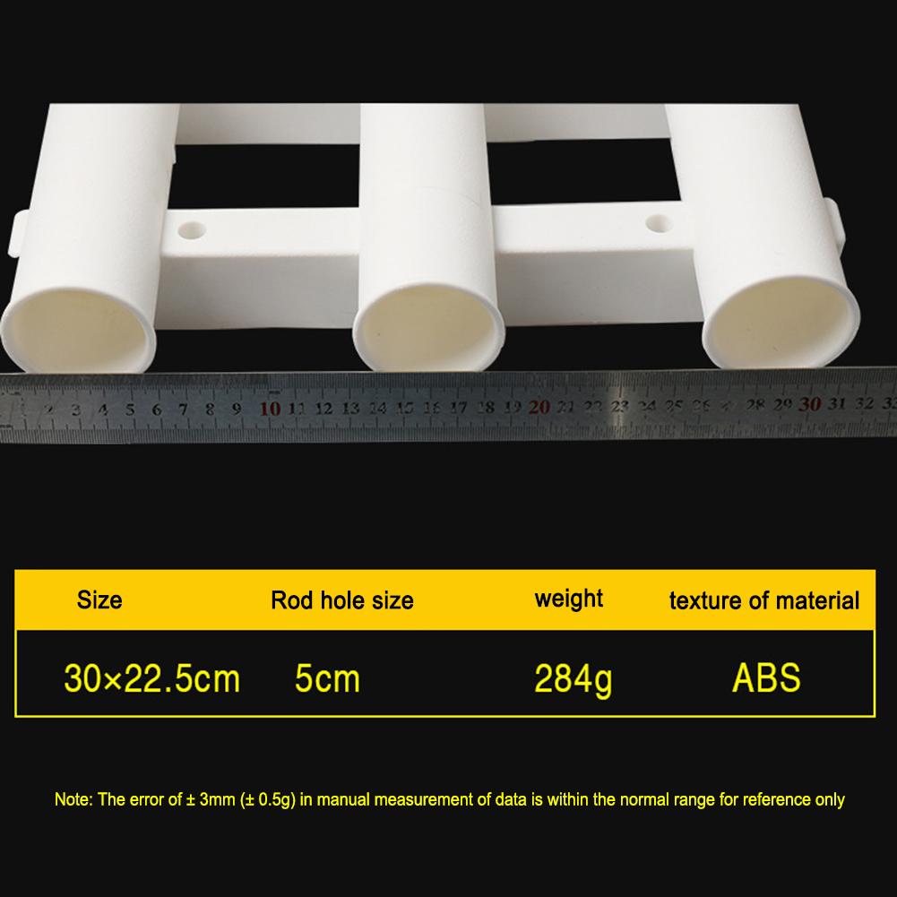 Fishing Rod Rack 3 Link Tube Fishing Rod Racks Socket Quick Release for Boat Marine Firmly Install Portable Kayak Yacht Tackle