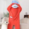 Grappige Draagbare Grote Mond Onesie Pyjama voor Kinderen, Volwassenen, Gezellige Fleece Huis Kleding, Met Capuchon Zacht Pluche Eendelig Jumpsuit