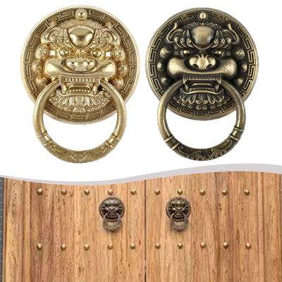 Antique Door Handle Beast Head Door Ring Door Decoration Easy Installation Functional Door Hardware Reliable Usage