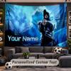 Wall Hanging Tapestry Custom NameCentral Cee Pattern Personalized Printed Fabric Wall Decor