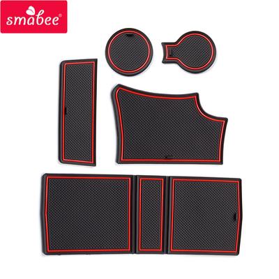 Smabee Anti-Slip Gate Slot Cup Mat for 208 E-208 2019 - 2024 GT Interior Accessories Door Pad Non-Slip Mats Car Styling