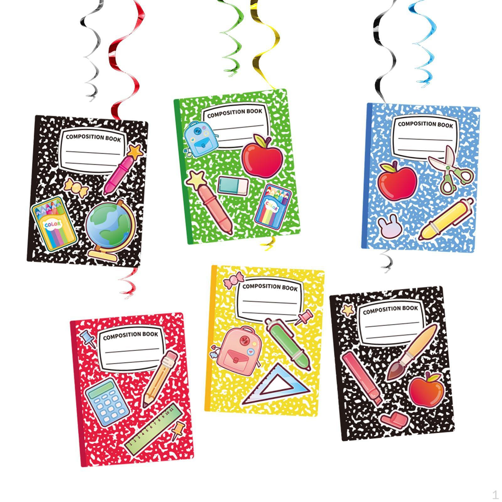 

Back School Hanging swirls Decorations Ceiling Decor Student Props Classroom Gifts Paper