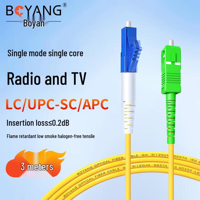 BOYANG Single Mode Fiber Optic Patch Cord