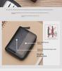 Schlankes, diebstahlsicheres Kartenetui aus echtem Leder für Herren und Damen mit großer Kapazität und Anti-Entmagnetisierungsfunktionen