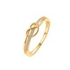 Affordable Luxury Niche-design Ring for Women Stylish Unique Knotted Plain Band Ring for The Ring Finger