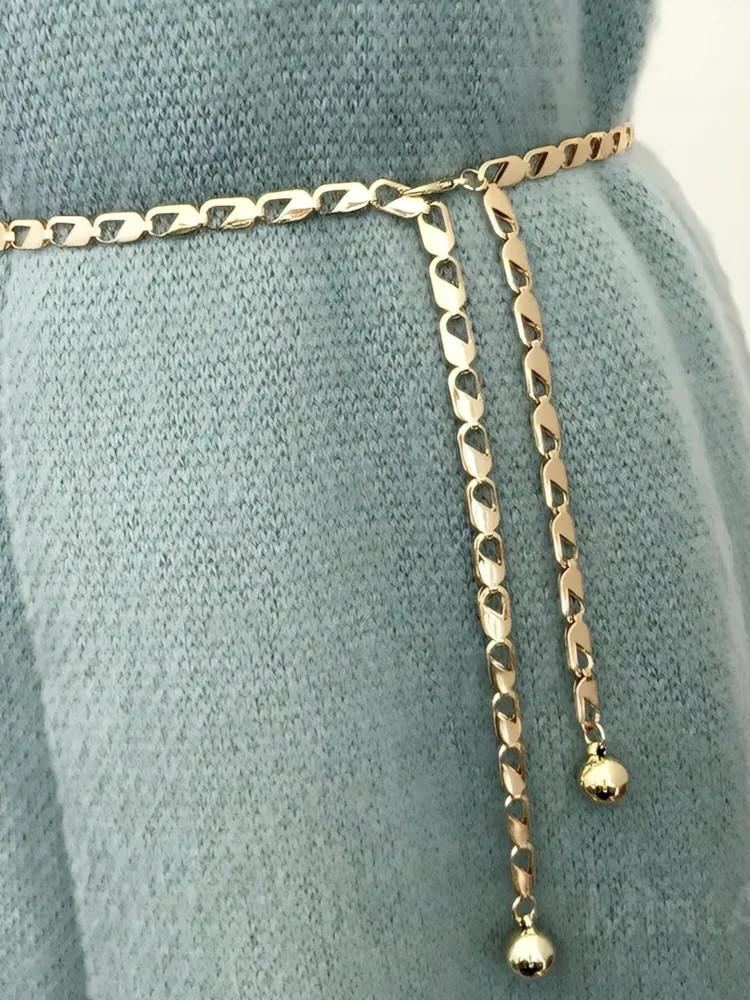Metal Hook Adjustable Waist Chain, Women's Fashionable And Versatile Decorative Dress, Personalized Chain, Korean Version