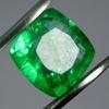 8 Ct Natural CERTIFIED Emerald Green Square Cushion Cut Colombian Loose Gemstone A-5896