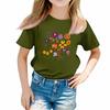 Kleinkind Mädchen Jungen T-Shirts Kinder Top Jungen und Mädchen Bedrucktes Kurzarm T-Shirt