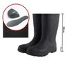 2024 Men's Work Boots Construction Site Protection Plus Steel Boots Anti-smashing Anti-stab Platform Boots Men's Tall Rain Boots