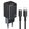 Ładowarka sieciowa 33W USAMS Power Delivery USB-C/USB-A Czarna