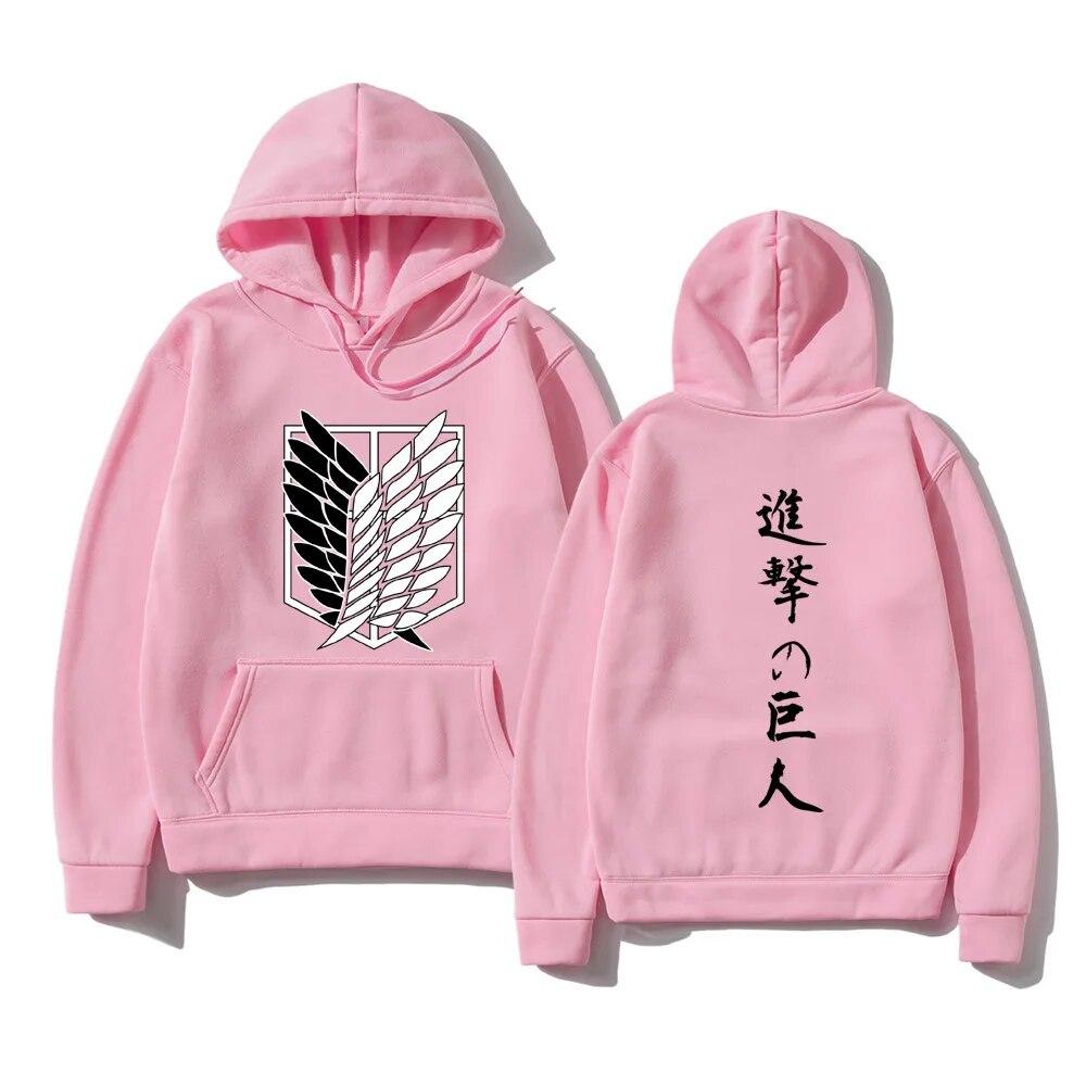 Attack on Titan Hanorace de modă unisex Hanorace cu glugă cu glugă unisex Anime japonez Pulovere Topuri Shingeki No Kyojin Haine cu glugă unisex