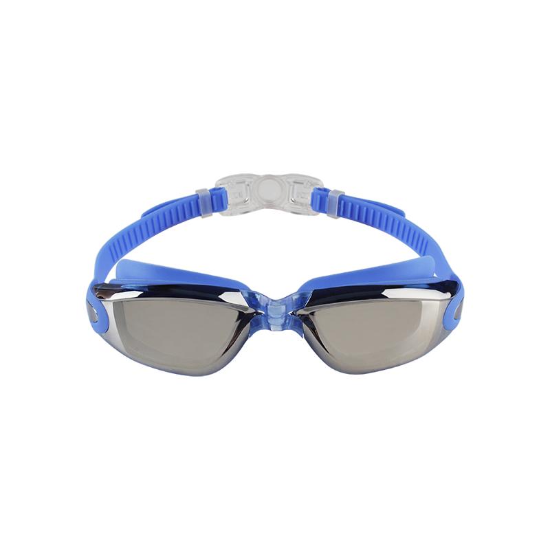 Custom Silicone Swim Goggles Reflective Safety Waterproof Kids Sports Glasses Anti-Fog Eye Protection Swimming Goggles for Adult