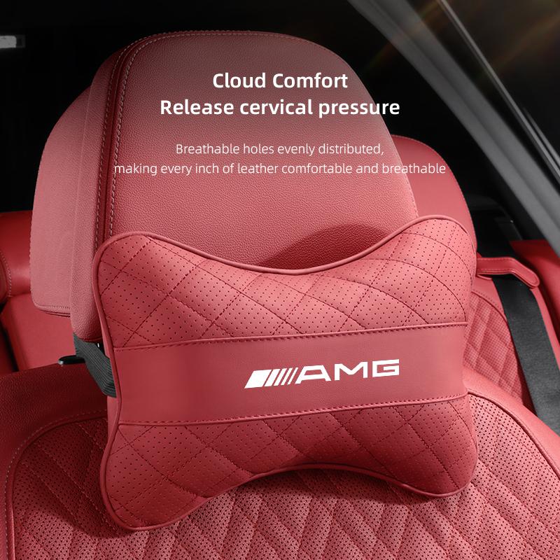 Car Seat Head Support Cushion Lumbar Pillow Accessories For Mercedes Benz AMG W203 W206 W220 W205 W211 W212 W201 W168 W108 W169