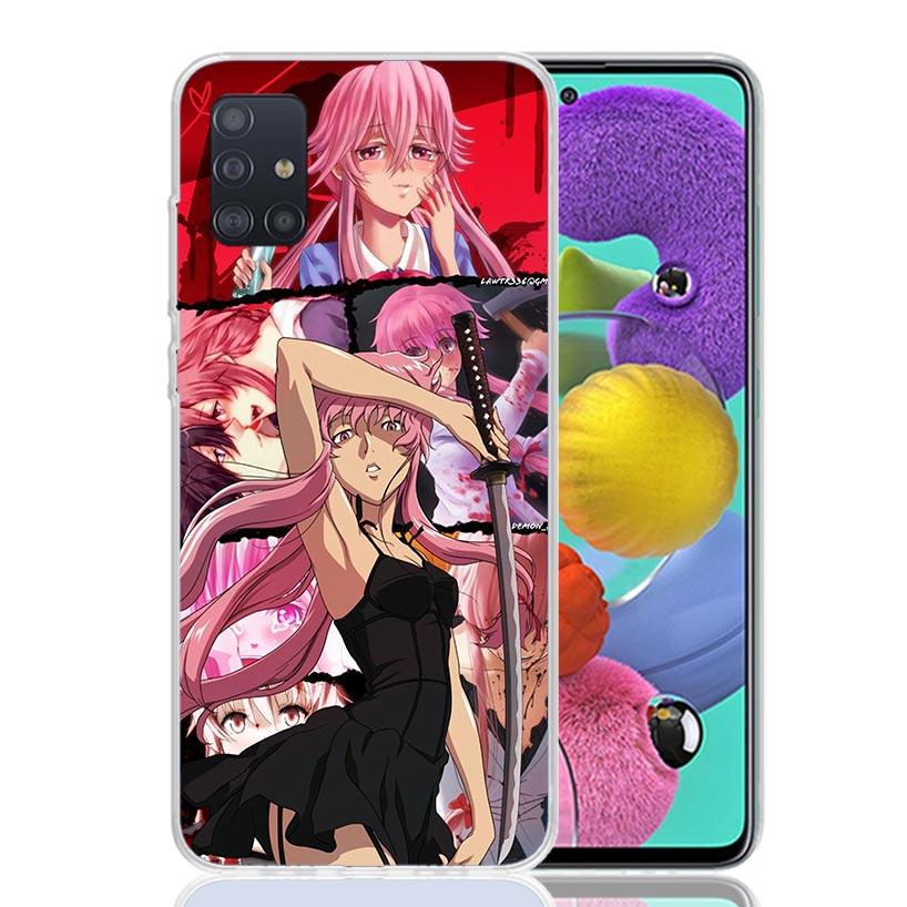 Mirai Nikki Gasai Yuno Anime Phone Case For Samsung Galaxy A52 A42 A32 A22 A12 A51 A50S A40 A30S A20E A10S A41 A31 A21S A11 A72