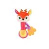 Plush Baby Teether and Rattle Toy with Hand Grip - Educational and Soothing Crib Mobile for 0-1 Year Olds