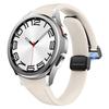 Genuine Leather+silicone Strap for Samsung Galaxy Watch 7 6 4 Classic 40mm 44mm 47mm Slim Bracelet Galaxy Watch 5 Pro 45mm Strap
