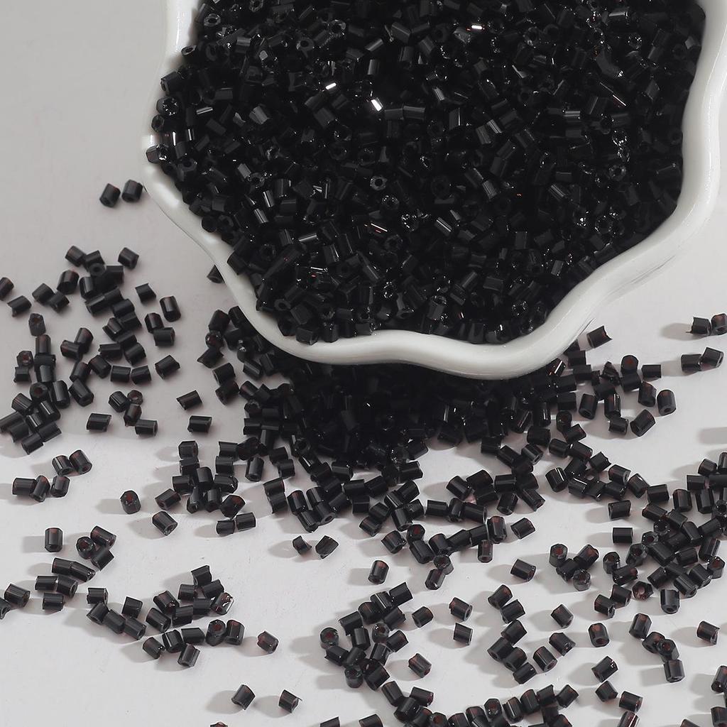 2mm Silver-Lined Glass Seed Beads: Handmade DIY Jewelry & Clothing Accessories, Transparent Loose Beads.