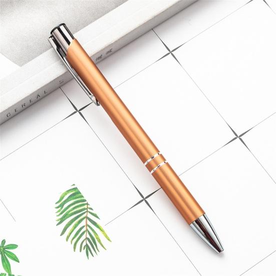 2Pcs Ballpoint Pen Black Ink Retractable Plastic Medium Point Advertising Pen for Students