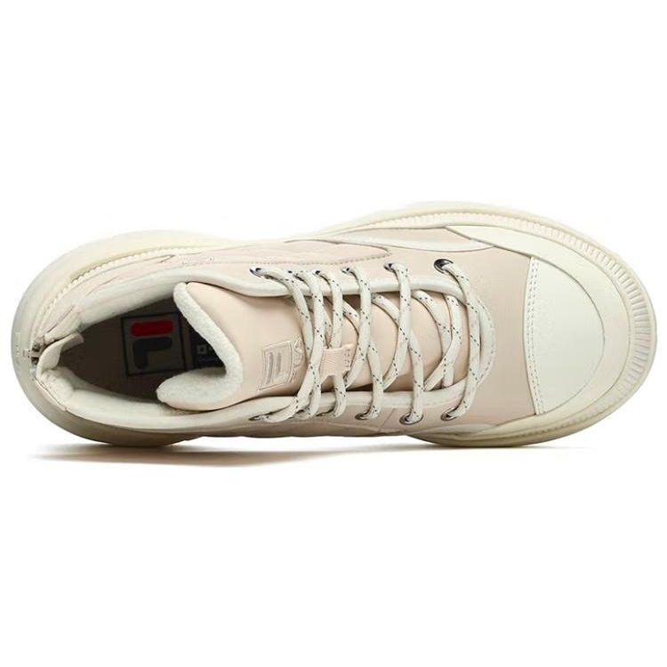 FILA Bread Mid Comfortable Wear-Resistant Casual Shoes Women Sneakers Cassava F12W241119FTP