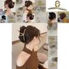 Elegant Women Hair Claw Clip Made Of Matte Metal For Strong Non-slip Grip