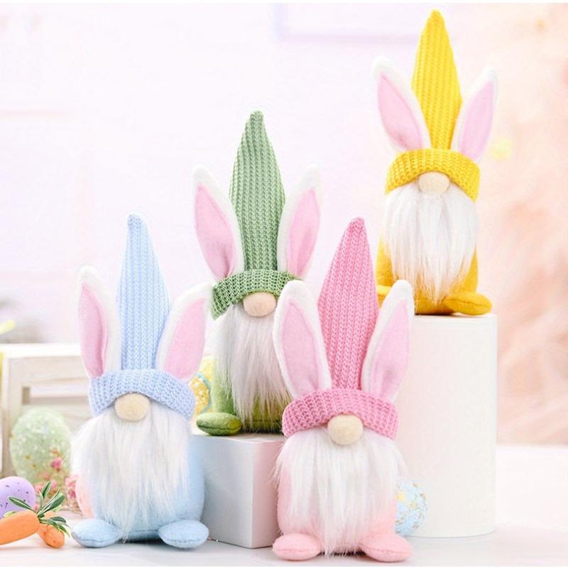 Easter Faceless Gnome Rabbit Doll Happy Easter Decoration For Home Party Supplies 2026 Spring Hanging Bunny Ornaments Kids Gifts