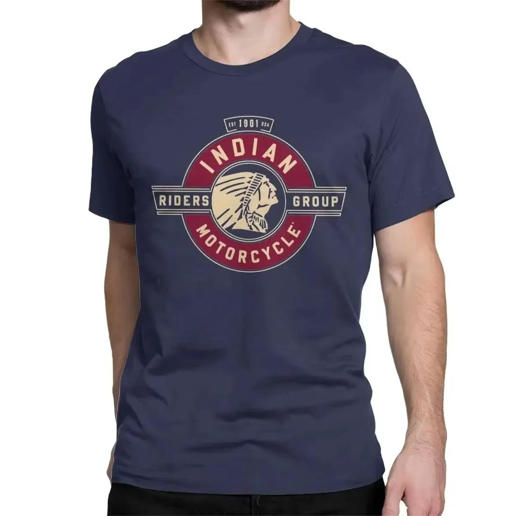 2025 Men Women's Black Friday Indian Vintage Motorcycles T Shirt Racing Cotton Clothing Short Sleeve Tee Shirt Classic T-Shirts