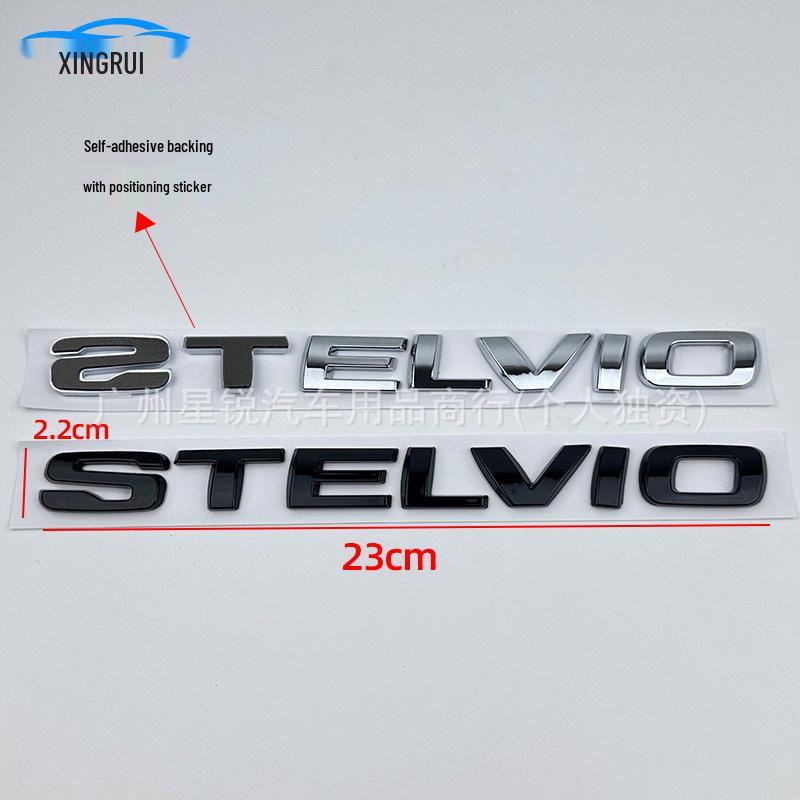 Alfa Romeo STELVIO Trunk Emblem Modification Personalized ABS Logo Sticker