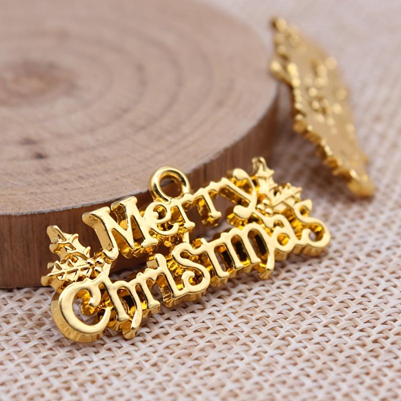 20 Stück Frohe Weihnachten Anhänger Charms - Dekoration für DIY Schmuckherstellung, Halsketten, Armbänder, Ohrringe, Schlüsselanhänger, Weihnachtsschmuck