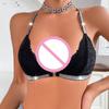 Sexy Backless Women Bras Party Underwear  Female Lingerie Breathable Camisole Removable Bra Front Button Women'S Lingerie