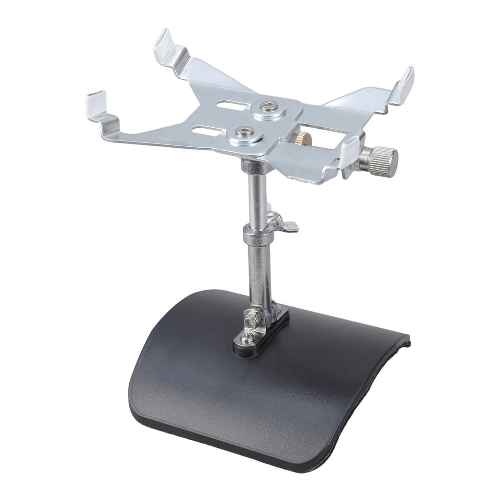 Professional Anti Vibration Guitar Support Silver Adjustable Clamp Black Nonslip Base Present for Classical Player