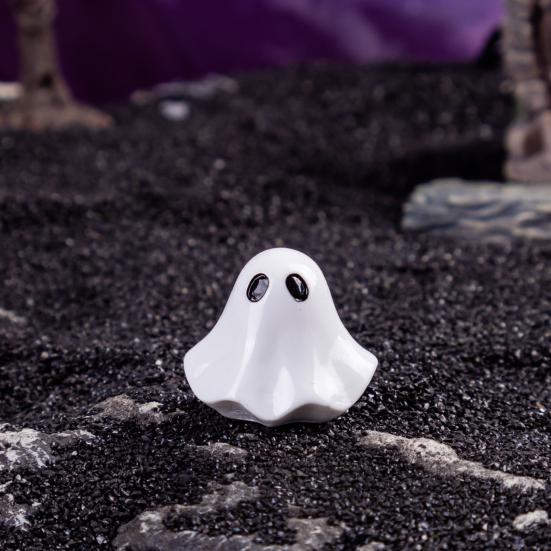 Piccole Sculture di Fantasmi in Resina 5 Pezzi Mini Figure, Fantasmini per Decorazione di Halloween, Accenti Decorativi per la Casa Gotica Ornamenti Spettrali Vasi a Gradini