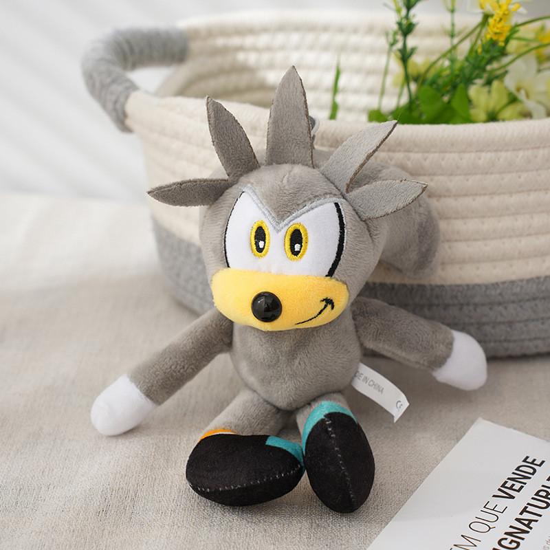 Adorable Plush Toy Keychain With Sonic The Hedgehog Pendant In Various Colors