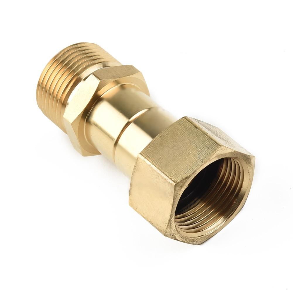 Anti-tangle High Pressure Washer Swivel Joint Hose Fitting M22 14MM Thread Fitting 360 Degree Rotation Hose Sprayer Connector
