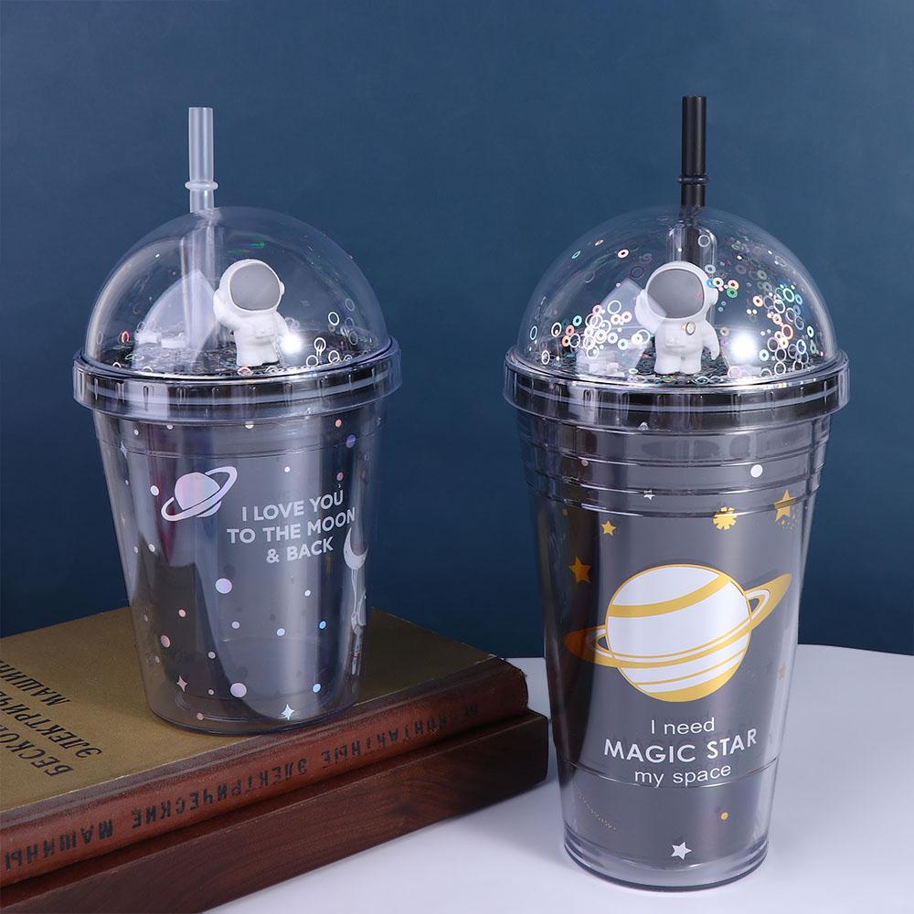 For Kids,Students,Staff Household Double Layer Straw Cup Water Bottle Drinkware Bottle Gifts