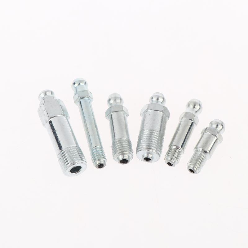 5Pcs Lengthened Grease Nipple Special Zerk M6 M8 M10 Metric Head Connector Straight Type