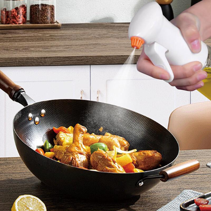 UOSU Kitchen Glass Oil Sprayer with Press Nozzle, 2-Pack