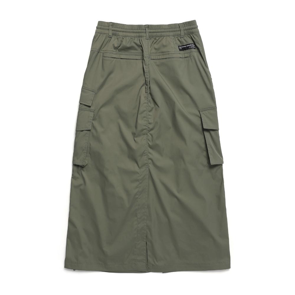 NATIONALGEOGRAPHIC N241Wsk970 Women'S Anas String Long Cargo Skirt Lichen Khaki