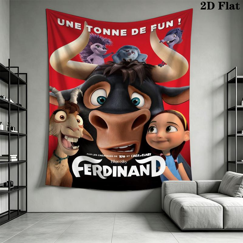 Ferdinand Wall Tapestry Aesthetic Wall Hanging Printed Fabric Blanket Decorative Tapestries for Bedroom Living Room Home Decor