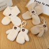 Baby Scarf Gloves Set Faux Lamb Wool Korean  Winter Warm Kids Neck Warmer Mittens Children Boys Girls Accessories 2-6Y