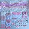 40Pcs/Set Ear Handmade Material Pack Pink Pain Bag Colorful Material Pack Set Card Cover Decoration DIY