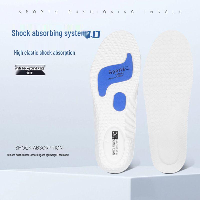 

High-Elastic Basketball Insoles: Shock Absorption, Sweat Resistant, Odor-Free, and Comfortable for All-Day Standing, Summer-Ready BOOST. 45-46